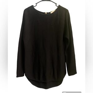 Michael Kors Sweater Womens S  Long Sleeve Black Scoop Neck Knit Casual office